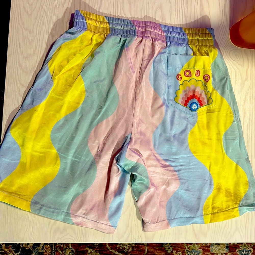 Casablanca Tennis Club Silk shorts